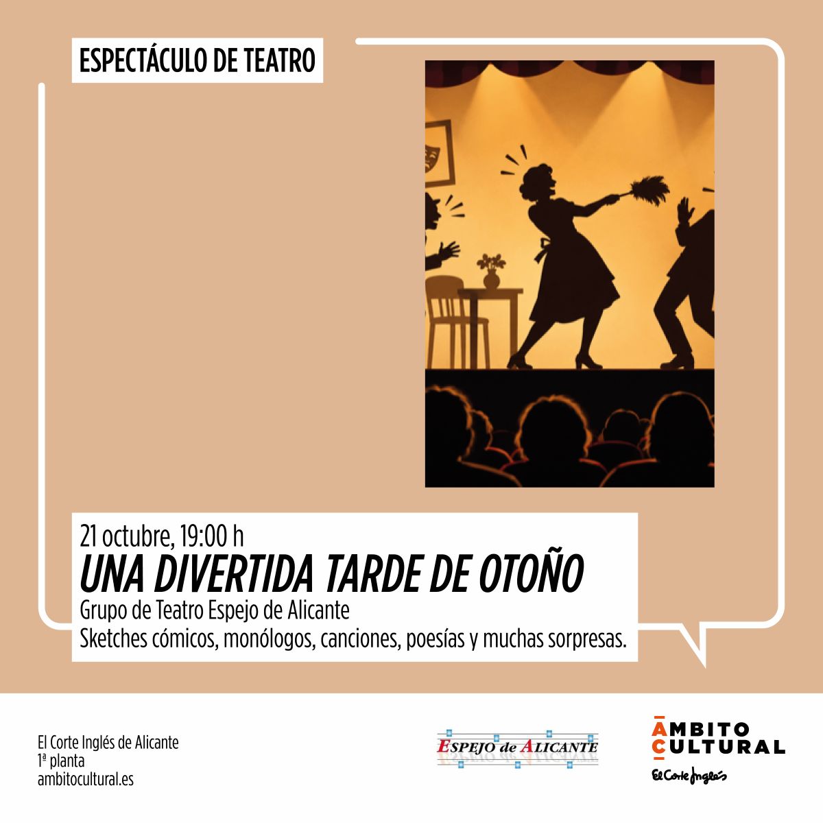 Espectáculo 'Una divertida tarde de Otoño' del Grupo de Teatro de Espejo de Alicante